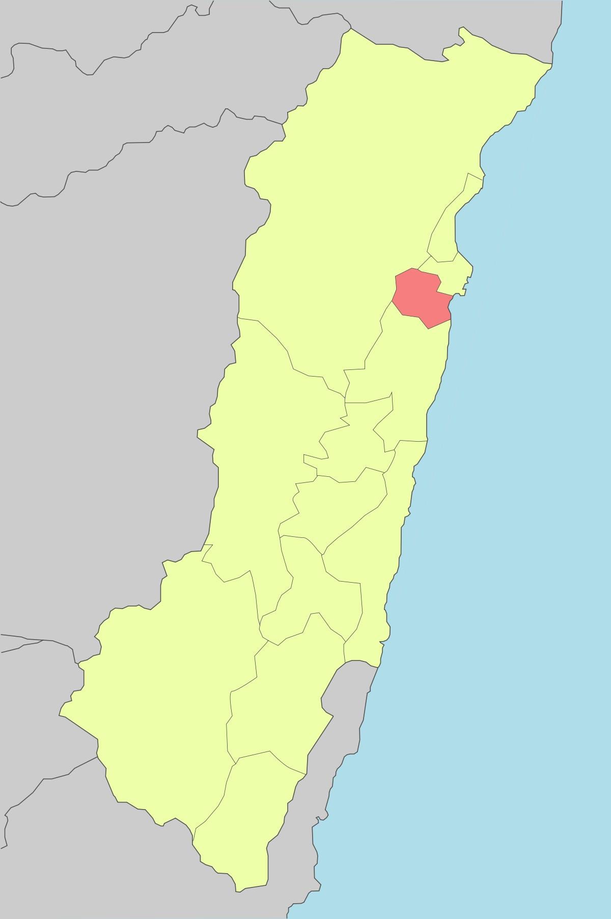 નકશો hualien તાઇવાન