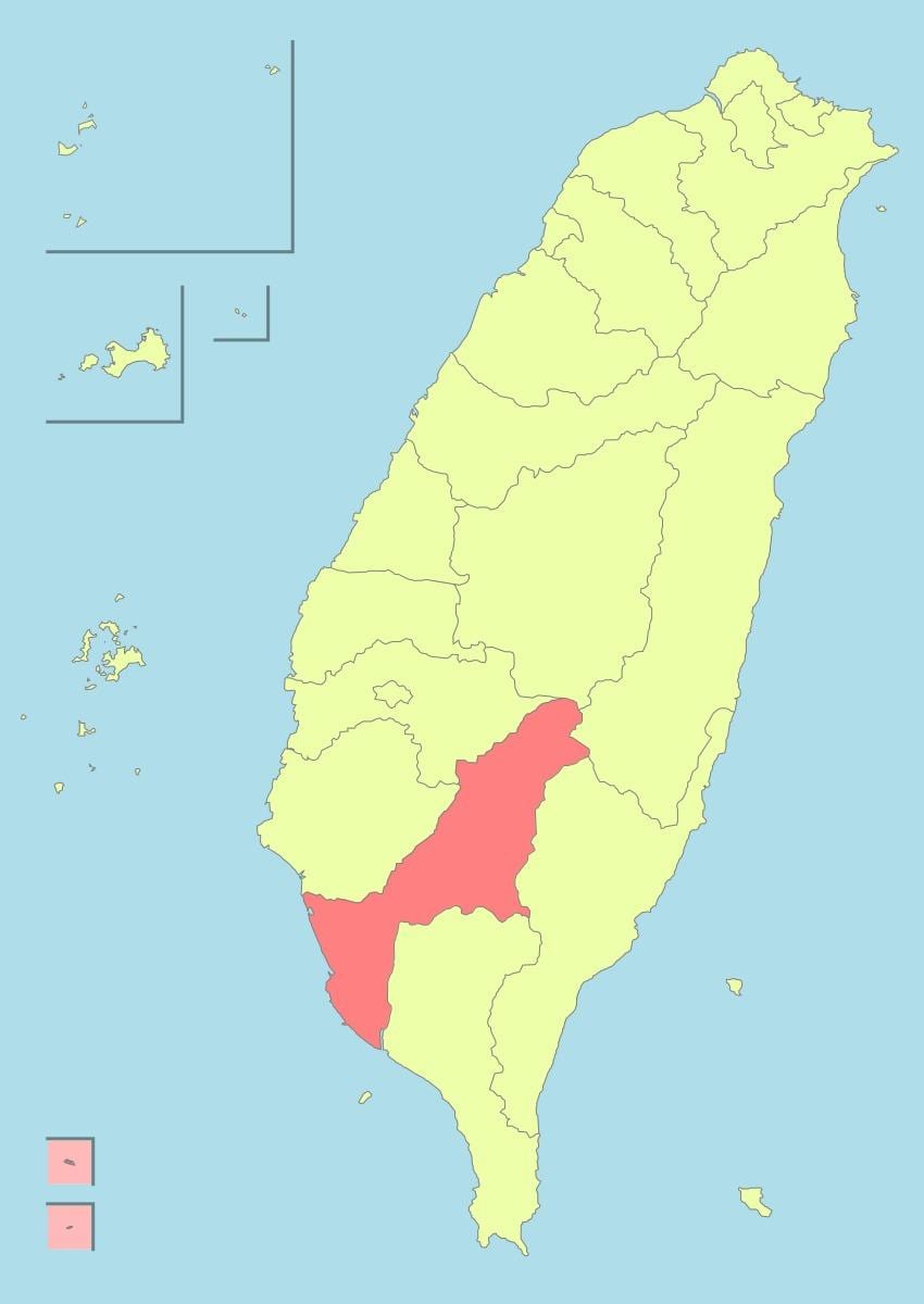 નકશો kaohsiung તાઇવાન