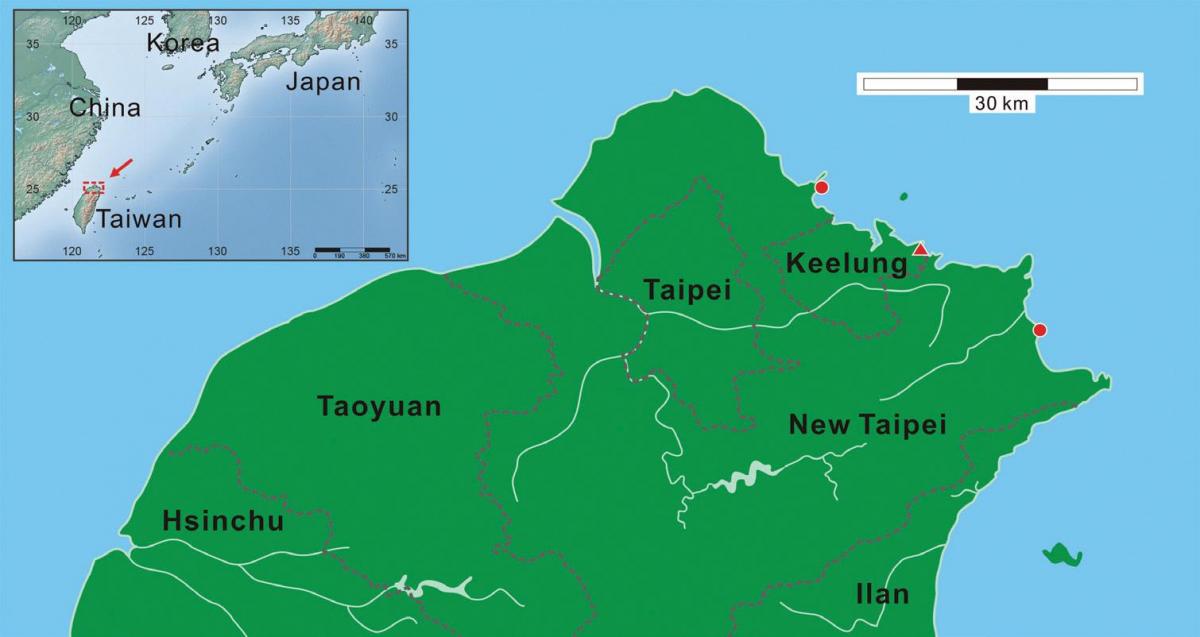 northern તાઇવાન નકશો