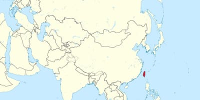 તાઇવાન નકશો એશિયા