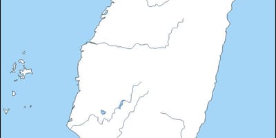નકશો તાઇવાન રૂપરેખા