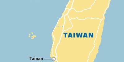 નકશો tainan શહેર તાઇવાન